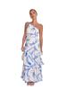 In Stock: Elegant One-Shoulder Strap Dress with Print - Summer Collection