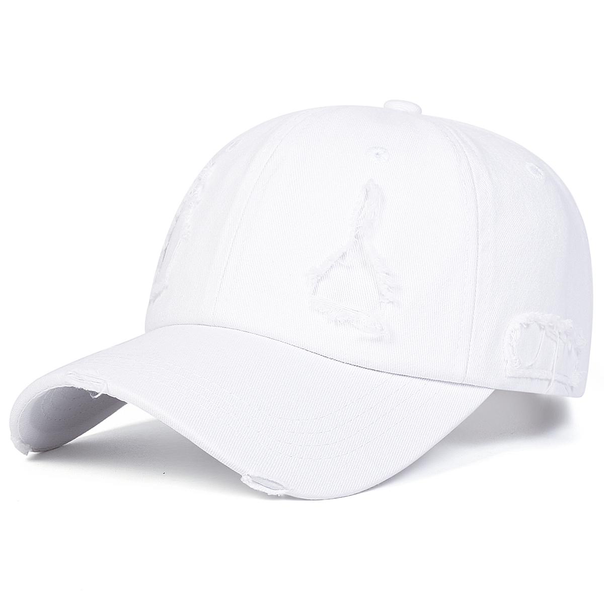 

Unisex Adjustable Hole Trucker Baseball Hat Hip Hop Outdoor Sport Travel for Women Men белый