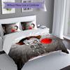 3pcs Pennywise the Dancing Clown pattern bedding set duvet cover set includes duvet cover &pillowcases, perfect all season bedroom decoration & gift