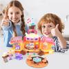 Dollhouse Toy Dessert House Simulation Villa Castle With Music Portable Doll House Playset Toy With Accessories Gifts For Kids