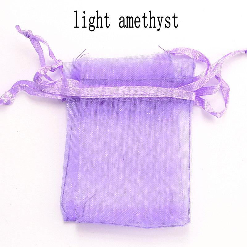 Wholesale 16 color 100pcs/lot 9*12cm organza Christmas wedding gift bags candy bag jewelry packing drawable organza bags&pouch