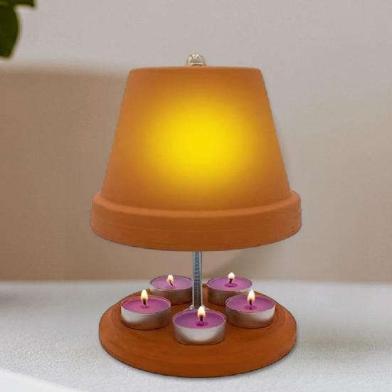 Rote Keramik Teelicht Heizung Teelicht Kerzenwärmer Ofen Herd Heizkörper Hochzeitsparty Zuhause Innen