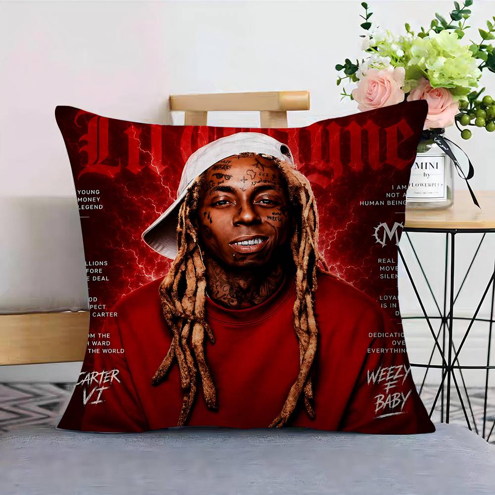 Hip Hop Rapper Lil Wayne Tha Carter Cushion Cover Decorative Pillow Sofa Home Decor Case Pillow Cases