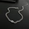 Titanium Steel Non-Fading Women's Hip-Hop Cuban Chain Necklace - Trendy European & American Street Style Clavicle Accessory