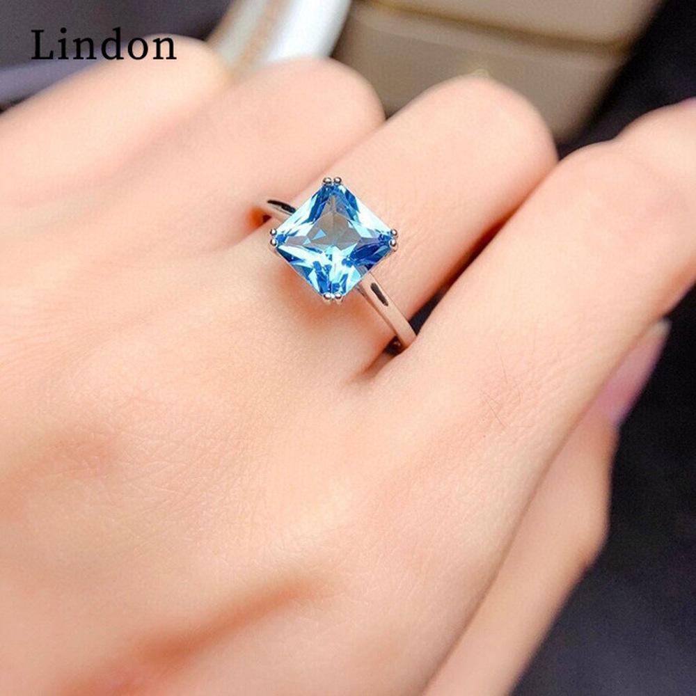 

Классическое посеребренное кольцо Lindon с цирконом, женские ювелирные изделия, подарок на свадьбу и вечеринку