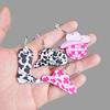 1 Pair of Earrings Stylish Wooden Cowgirl Style Earrings Lightweight Dangle Western Hook Piercing Earrings