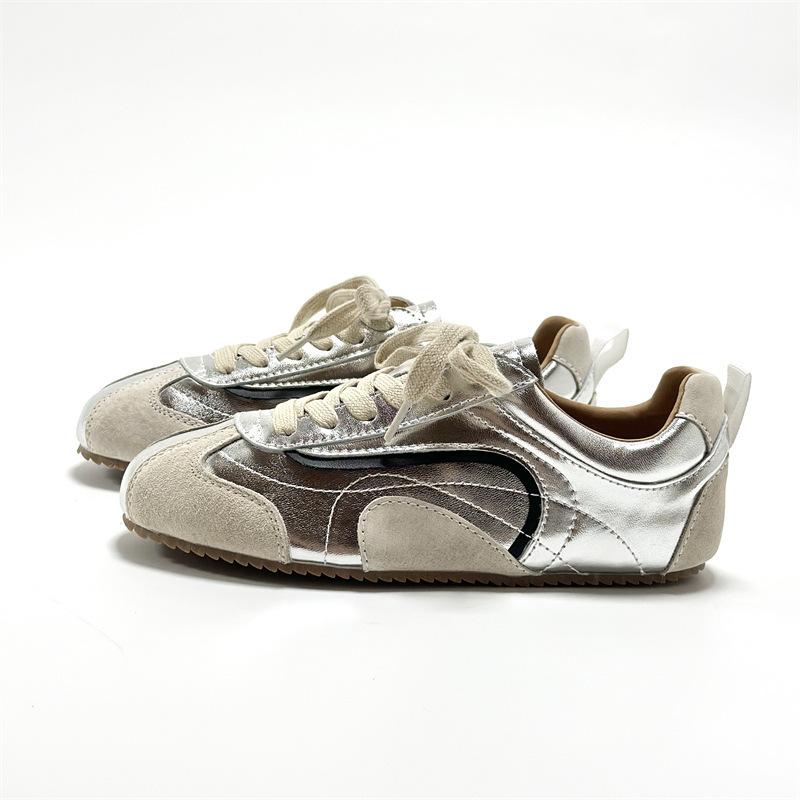 Korean Version 2026 New Flat-bottomed Shoes Ins Niche Versatile High-heeled Casual Sports Forrest Gump Single Shoes Women