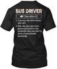 Bus Driver Definition T-Shirt Made In the USA Size S To 5XL