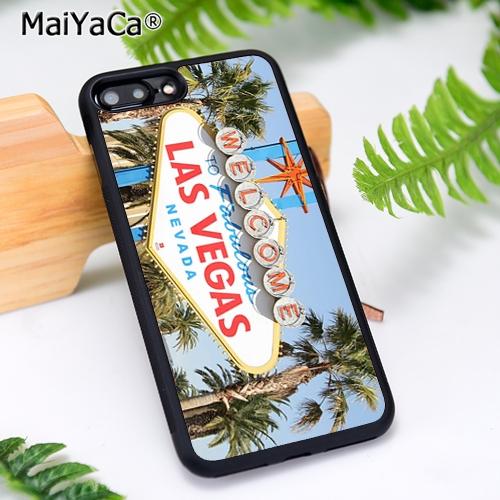 

MaiYaCa Las Vegas Sign LIGHTS Nevada Phone Case For iPhone 17 Air 16 15 14 11 12 13 Pro MAX Plus coque Cover Shell iPhone 11pro max чорний