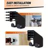 Durable Iron Wall Mount Chainsaw Holder Heavy-Duty Space Saving Chainsaw Stand Garden Storage Shovel Hanger Workshop