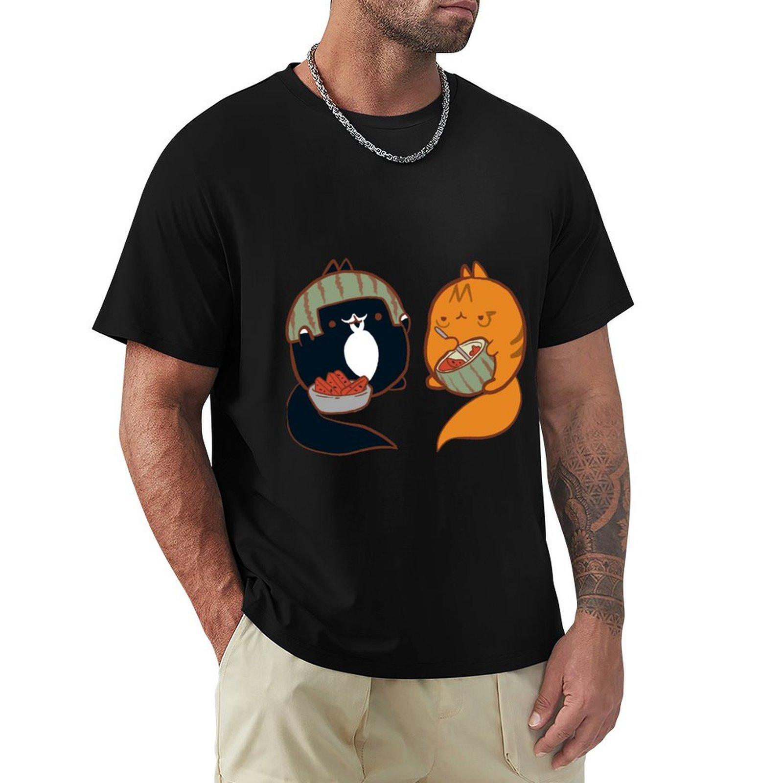 

Enjoying Watermelon TShirt designer shirts customizeds luxury designer men graphic t shirts 4XL