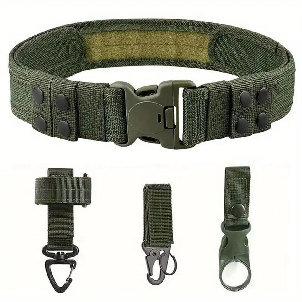 Canvas Belt – Outdoor Polypropylene Belt with Plastic Buckle, Heavy Duty Adjustable Waist Belt, Popular Military and Training Belt