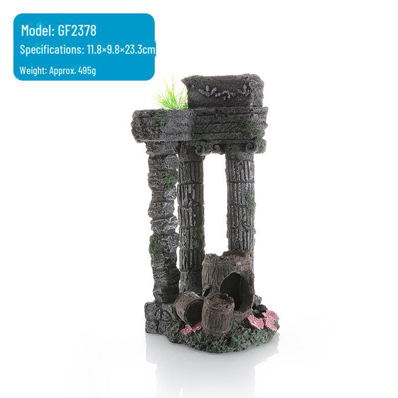 

Римская колонна, украшение из смолы для аквариума, ландшафтный дизайн аквариума