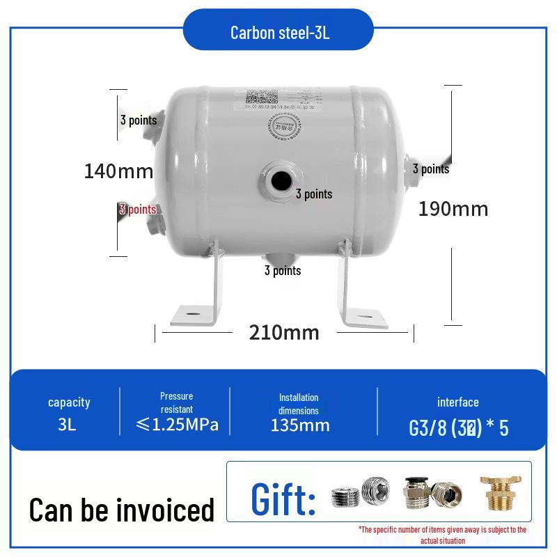 Compact Air Tanks 2L-60L - Ideal for Compressors and Vacuum Systems