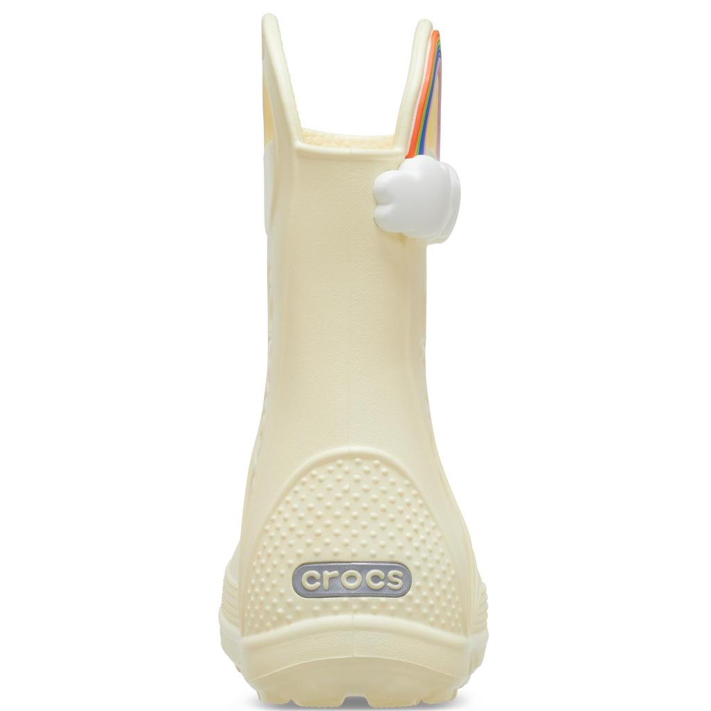 Handle It Rainbow Rain Boots Kids Butter Cream [Crocs] 19.5cm