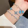 Jewelry Flower Zircon Water Drop Bracelet With Elegant Design For Women