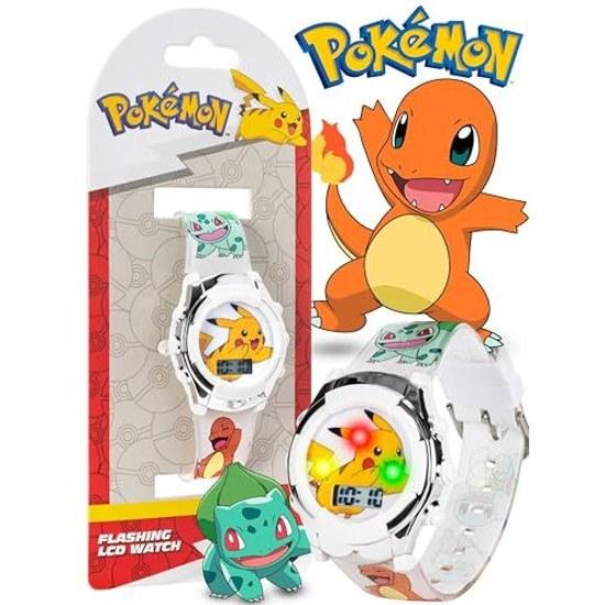 Pokemon Boys Quartz Watch Rubber Strap Multicolor 13 (Model POK4240AZ)