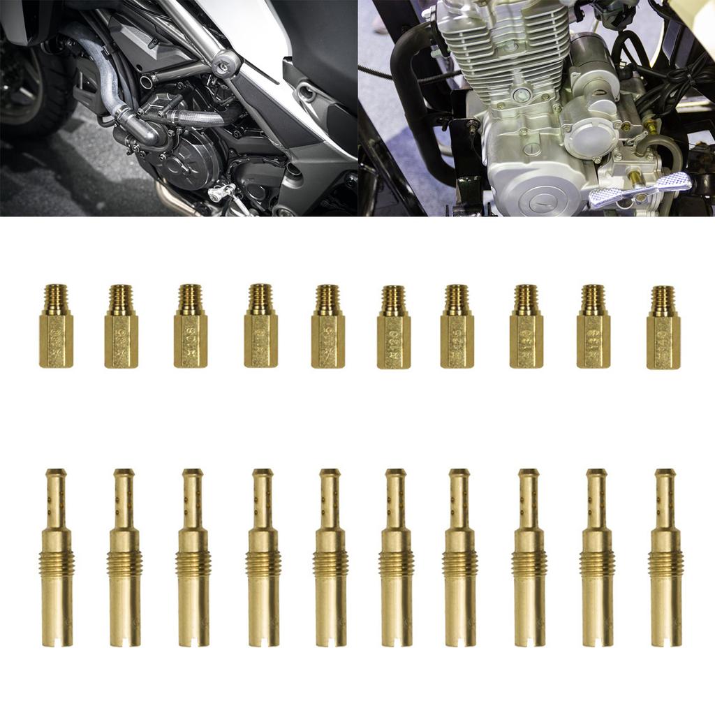 20Pcs Motorcycle Carburetor Main Jets Slow Pilot Jets for PWK PWM CVK #32-#140 Main/Pilot Jet Vice Injector Nozzle