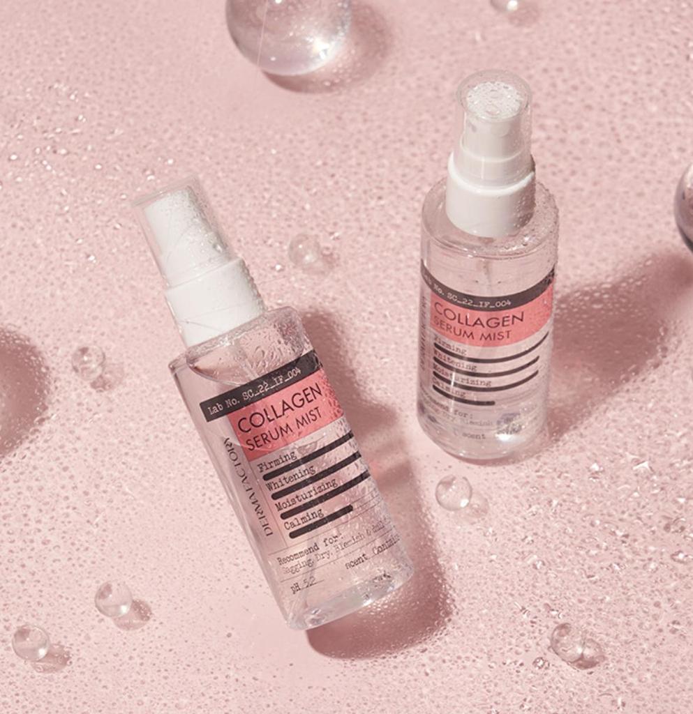 DERMA FACTORY Kollagen Serum Mist Feuchtigkeitsspendend Straffend 80ml Glow Spray K-Beauty