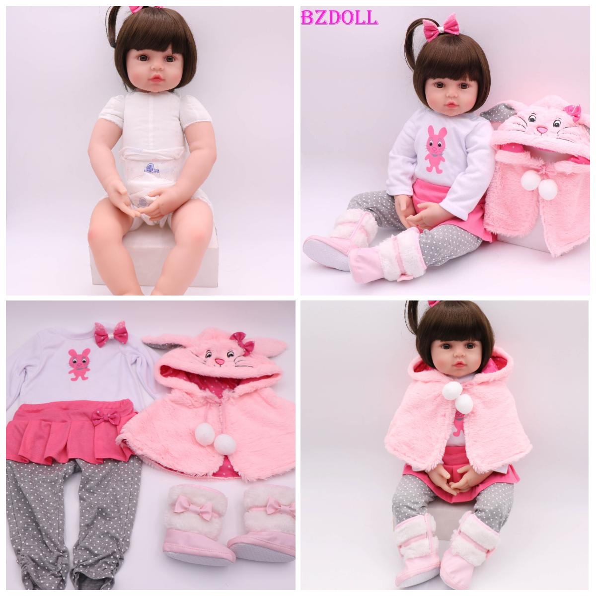 Кукла реборн BZDOLL Alive 47 см с телом из мягкой ткани (Мягкая силиконовая конечность) — фото 6