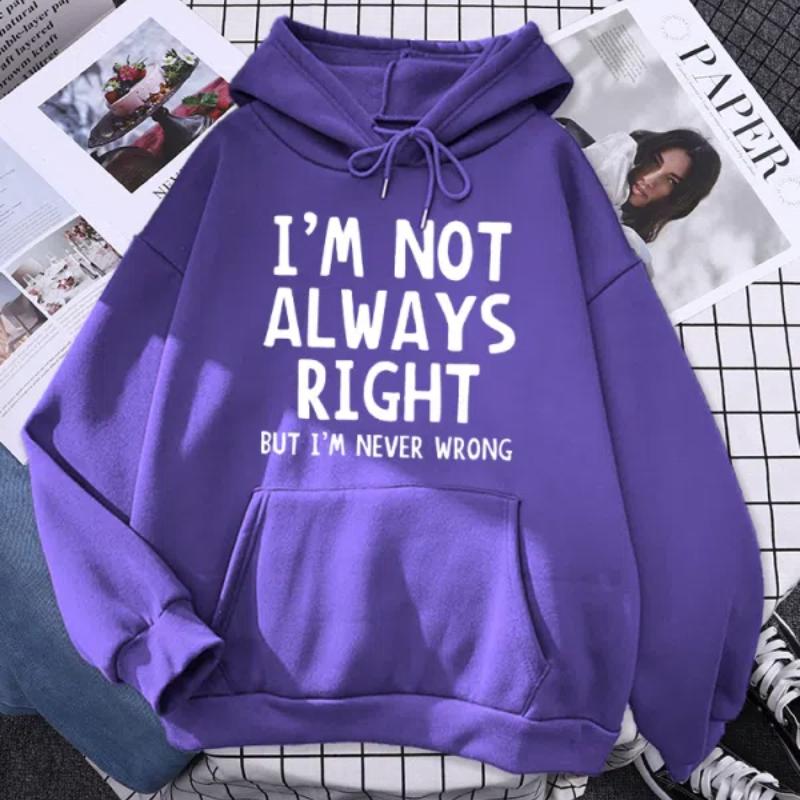 Women's Hoodie Cool Interesting Letters Printed Tops Female Fashion Oversized Hoodies Woman Round Neck Casual Hoodies Clothes