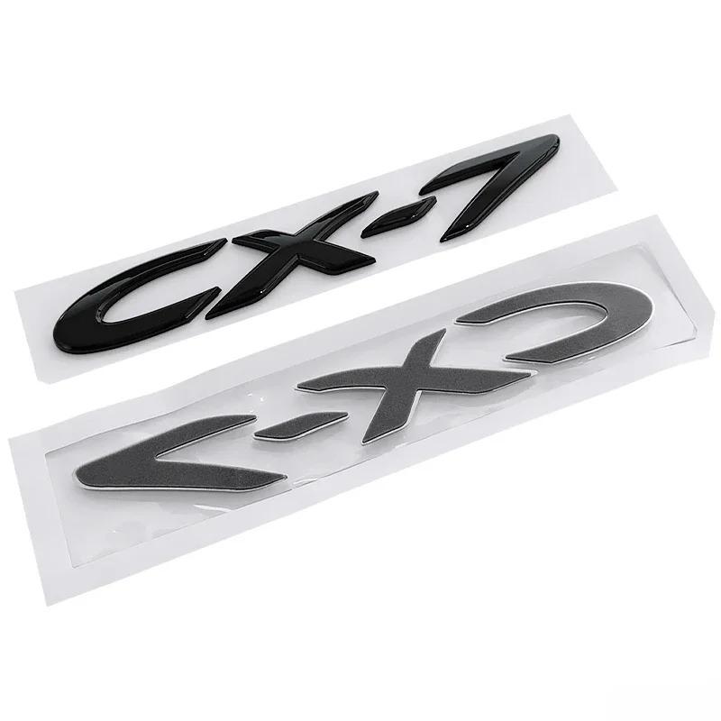 For Mazda CX7 Logo 19x2.6cm ABS 3D Car Stickers Decals Rear Trunk Lettering Badge Exterior Modification Tail Emblem Accessories kyljh99