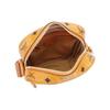 MCM Borsa a tracolla mini in pelle con monogramma Visetos Classico, tracolla regolabile, cerniera, da uomo, colore Marrone Cognac MMRAAKC04CO001