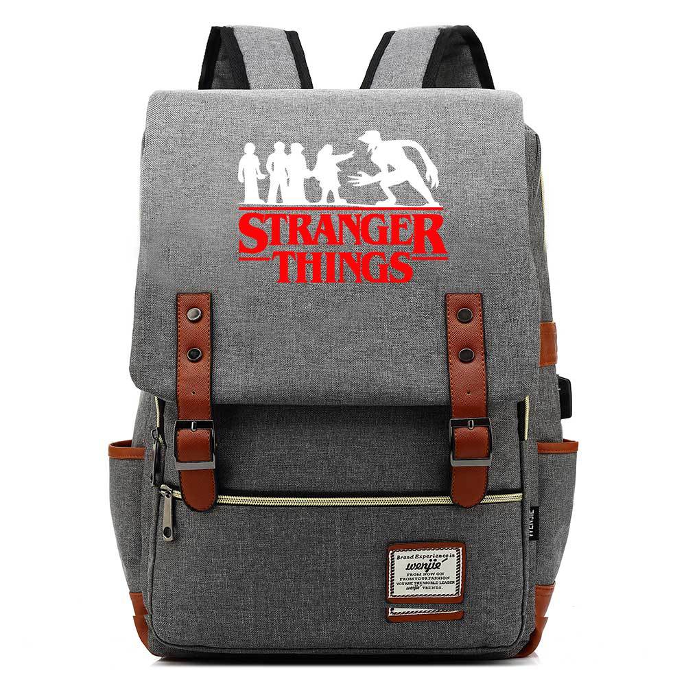 Stranger Things Studenten-USB-Rucksack