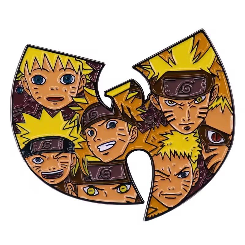 Anime Uzumaki Naruto Badges Brooches for Clothing Lapel Pins Enamel Pin Cute Women Brooch on Backpack Fashion Accessories