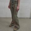 LCDC™ Cut-Out Waist Washed Denim (Sand Gray)