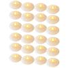 24 Pack Flameless Led Floating Candles, 200 Hour White Battery Operate Waterproof Tealights for Cyli