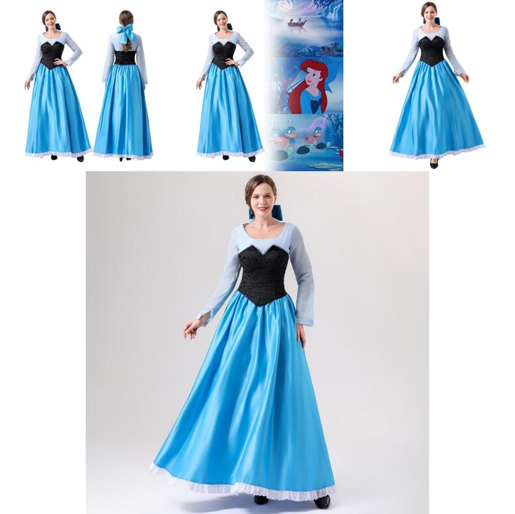 Elegant Polyester Ariel Mermaid Princess Dress For Women Perfect For Cosplay