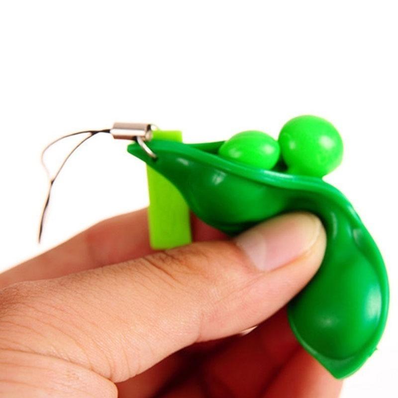 Fun Beans Squishy Toys Pendants Anti Stress Ball Squeeze Funny Gadgets