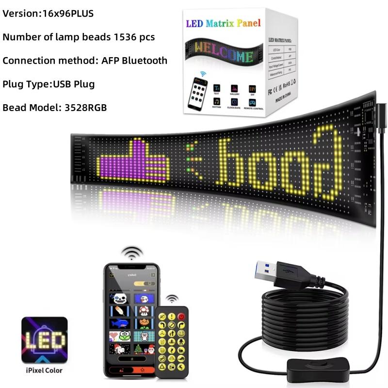 Devil Eyes Light for Cars Programmable Devil Eyes Light for Windshield Flexible LED Eyes for Car Windshield DIY Vehicle Window