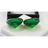 Natural Green Tsavorite Garnet Square For Earring Making 20-21 Ct Pair Gemstone