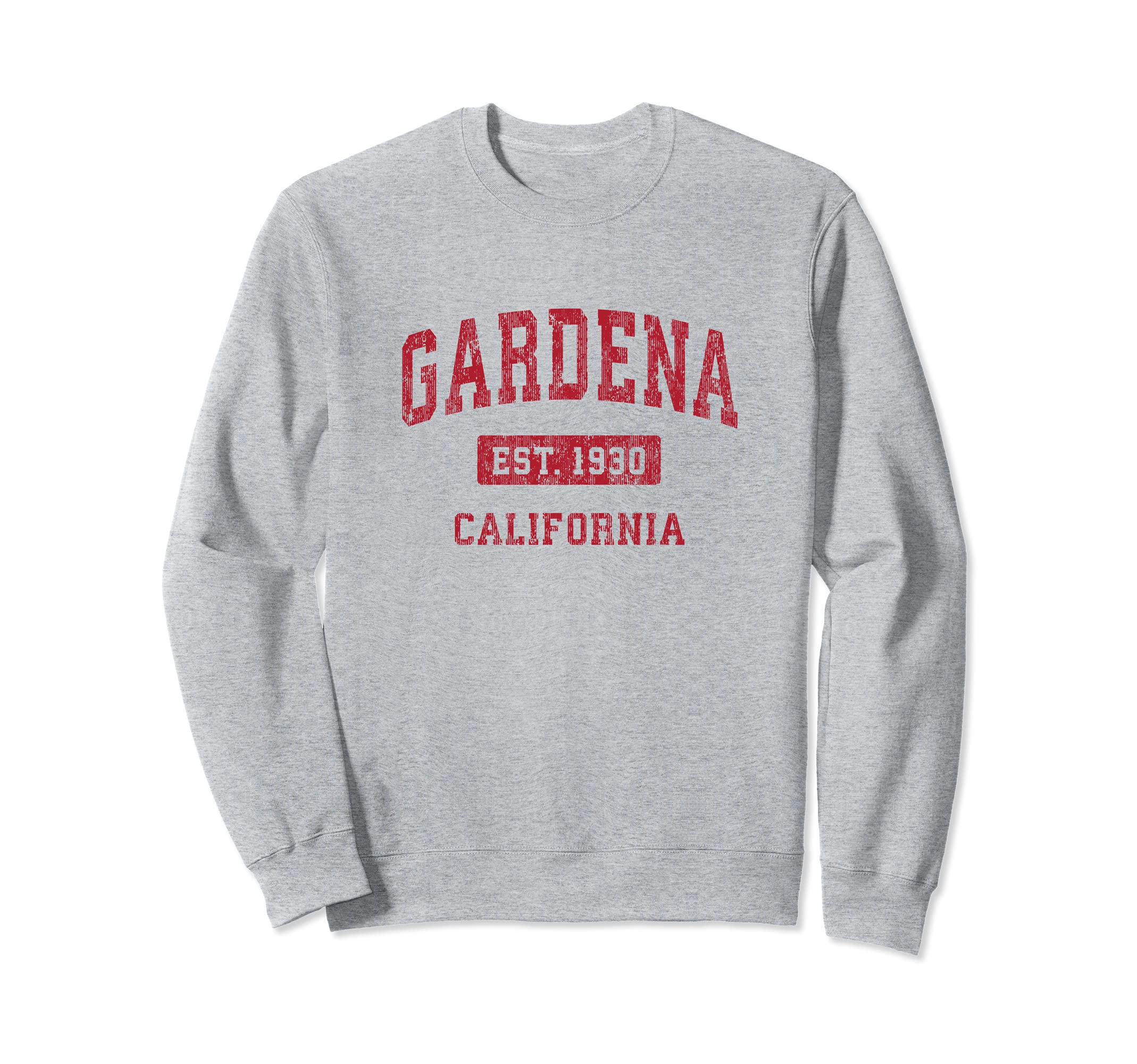 

Gardena California CA Vintage Sports Design Red Design Sweatshirt