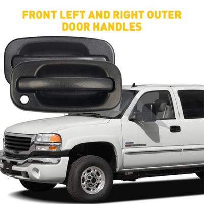 Door Handle Exterior Front Driver Passenger Right Left FL FR for Chevy GMC Black