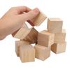 12PCS Uniform Size Wood Cubes Smooth Surface Wooden Cubes Wooden Blocks  DIY Projects