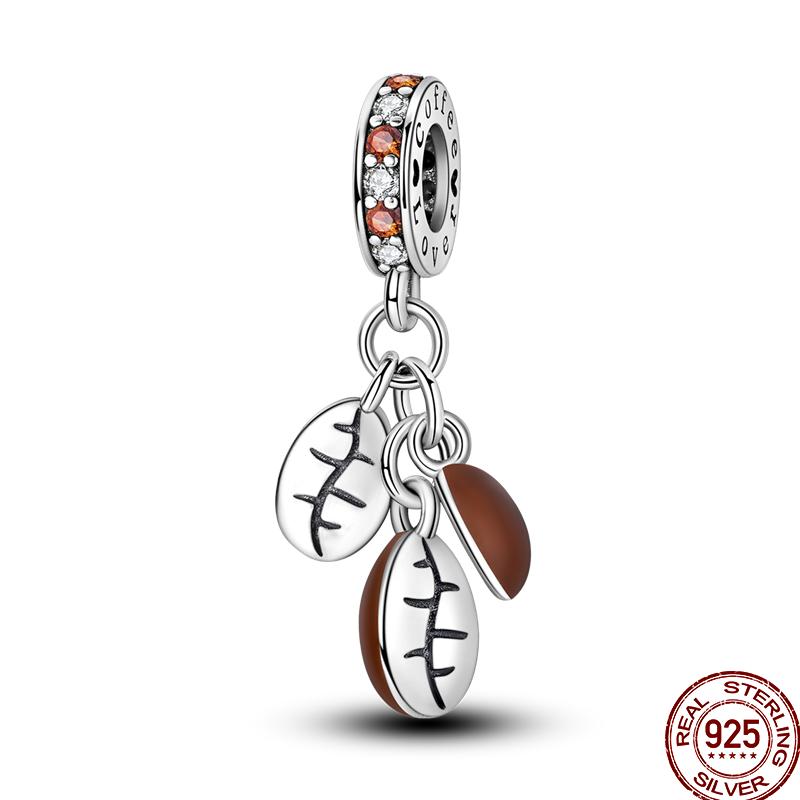 New Copper Avocado Pineapple Coffee Bean Tomato Charm Beads Suitable Fit 3Mm Original Bracelet Diy Jewelry