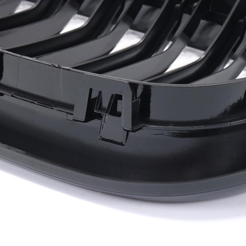 Gloss Black Car Grille Grill Front Kidney 2 Line Double Slat For BMW X5 F15 X6 F16 X5M F85 X6M F86 2014-2018 Car Accessories