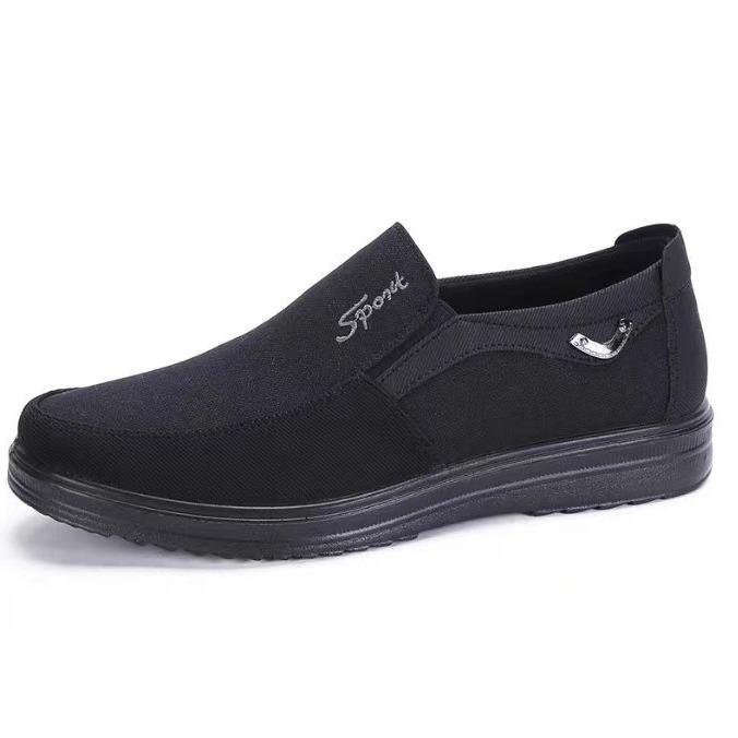 Large Size 46-50 Cloth Shoes Men's Single Shoes Low Top Shoes Business Casual Soft Soled Set Foot Shoes One Foot Flat Men's Shoes