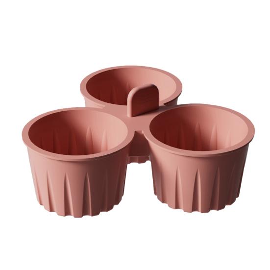 Silikon-Kuchenform für Heißluftfritteuse Antihaft-Eierkuchenform Pudding-Dessertform Hitzebeständig Spülmaschinenfest Backförmchen