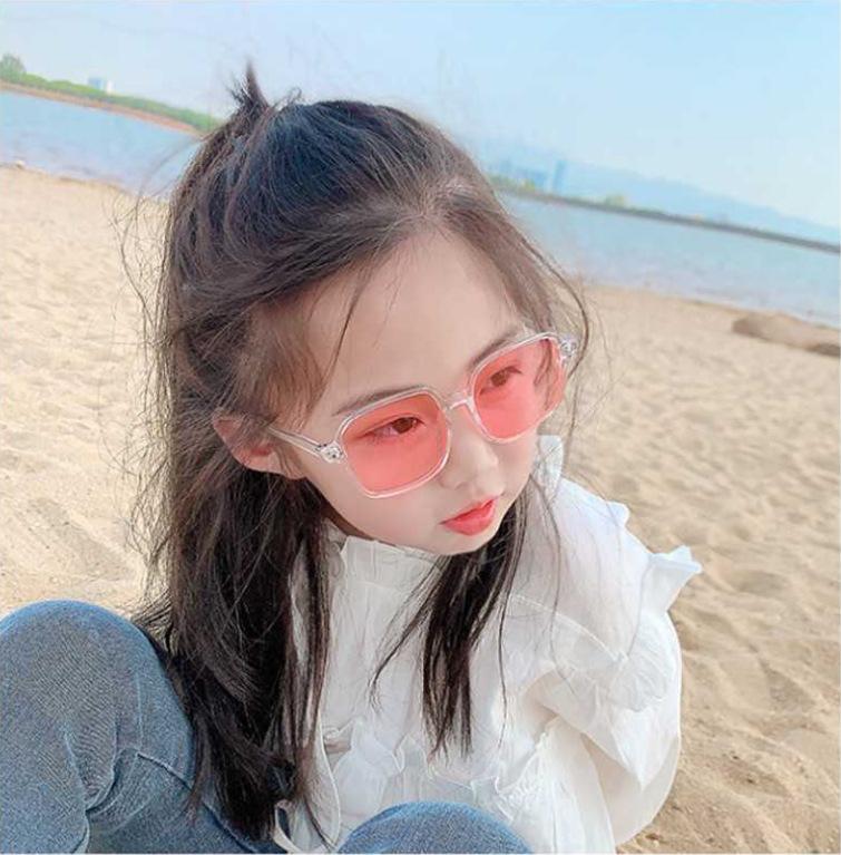 Children'S Sunscreen Glasses Baby Sunglasses Personalized Square Boys And Girls Sunscreen Glasses Sunglasses