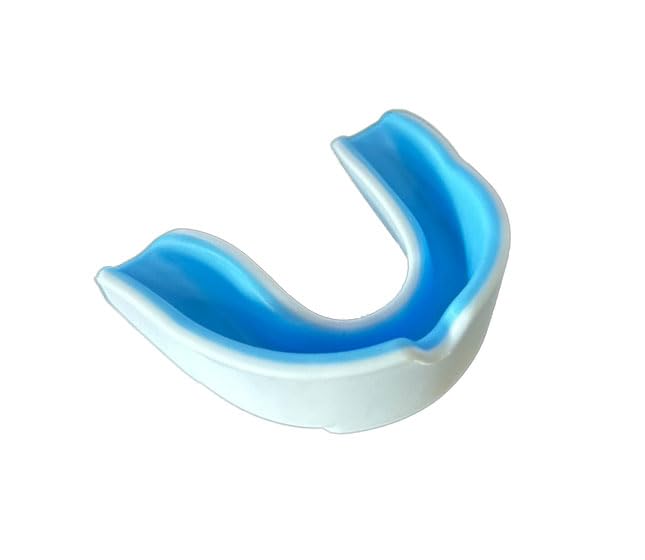 

Mouthpiece with Case Martial Ice American Football (White/Light Blue, Kids/Juniors) Arts, Hockey, Boxing, Karate, Rugby, (White/Light Blue, Kids)