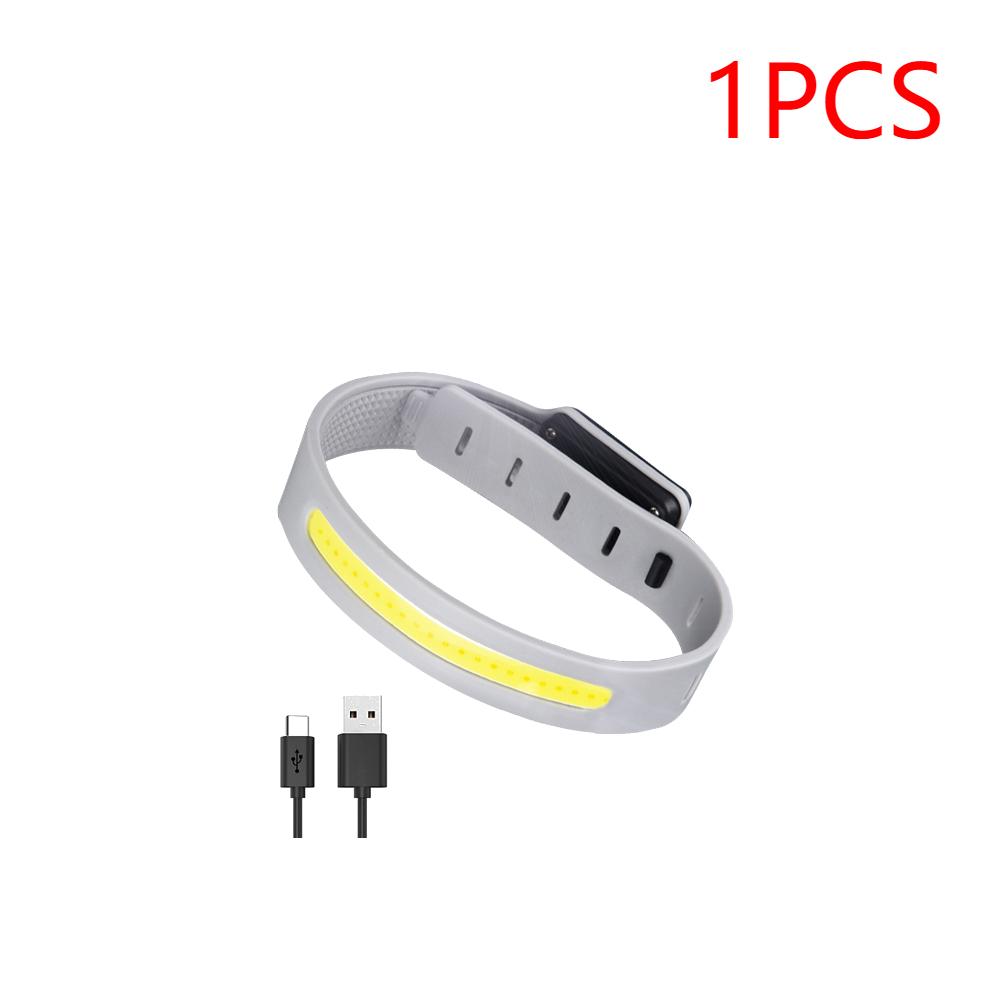 Led Wrist Lamp Type-C USB Rechargeable COB LED Armband Light 500LM Night Running Hiking Camping Light IPX4 Waterproof Flashlight