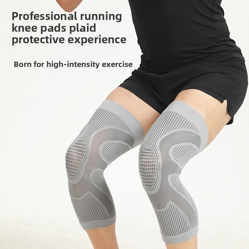 Sports Knee Pads Running Knitting Sports Knee Pads Marathon Skipping Rope Pressurized Non-slip Light Leg Pads Knee Pads