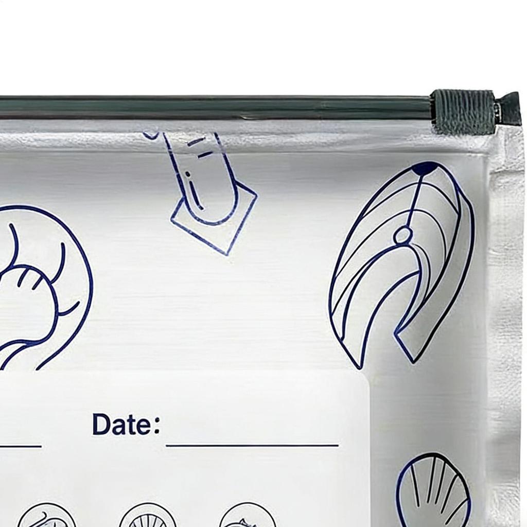 Freezer Bags 30 Pieces 3-Size Leakproof Zipper Pouches Resealable Food Storage Zipper Pouches For Home Kitchen Refrigerator