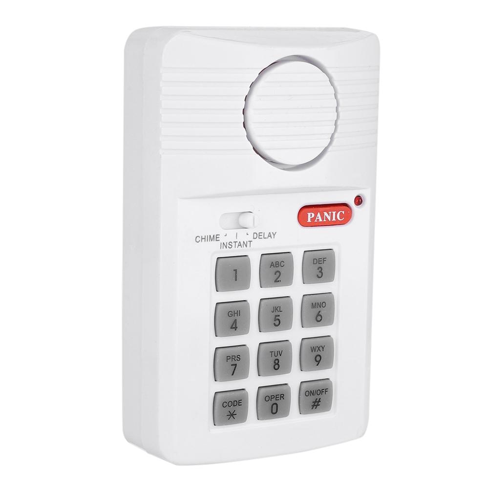 Sistema de alarme de porta com 3 configurações, teclado de segurança com botão de pânico para escritório doméstico