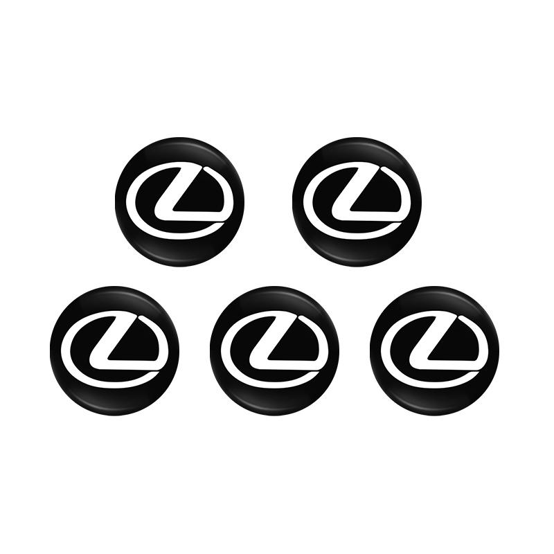 

14/16mm Car Key Stickers Aluminum Decorative Paster For Lexus RX330 IS250 Ct200h ES300h GX Auto Interior Accessories tissue box