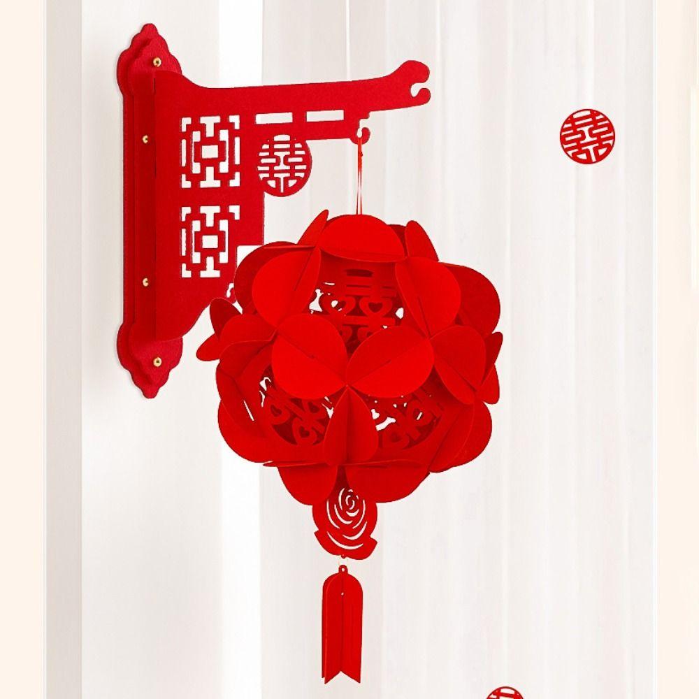 1/2/6pcs Foldable Flower Hanging Decoration Traditional Spring Festival Pendant  Living Room